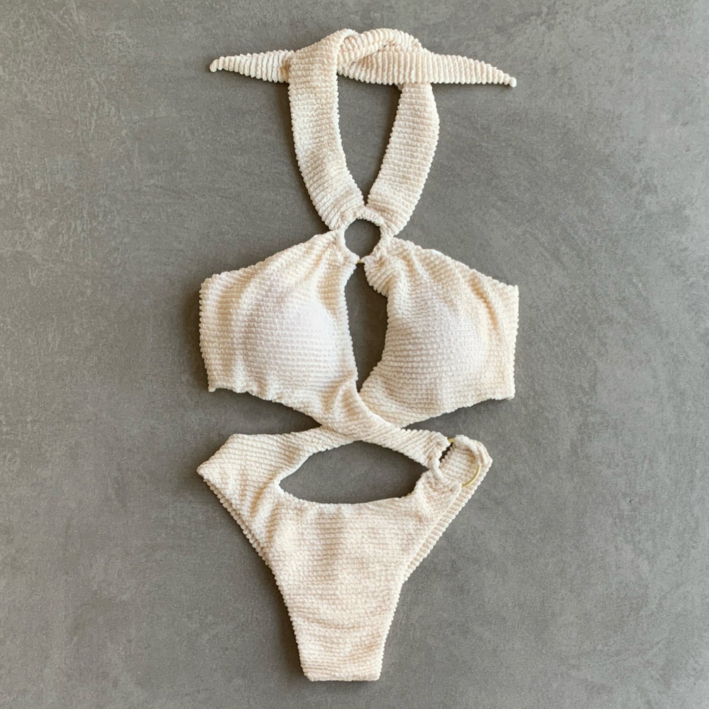 Pearl Textured Julia One Piece Swimwear-0