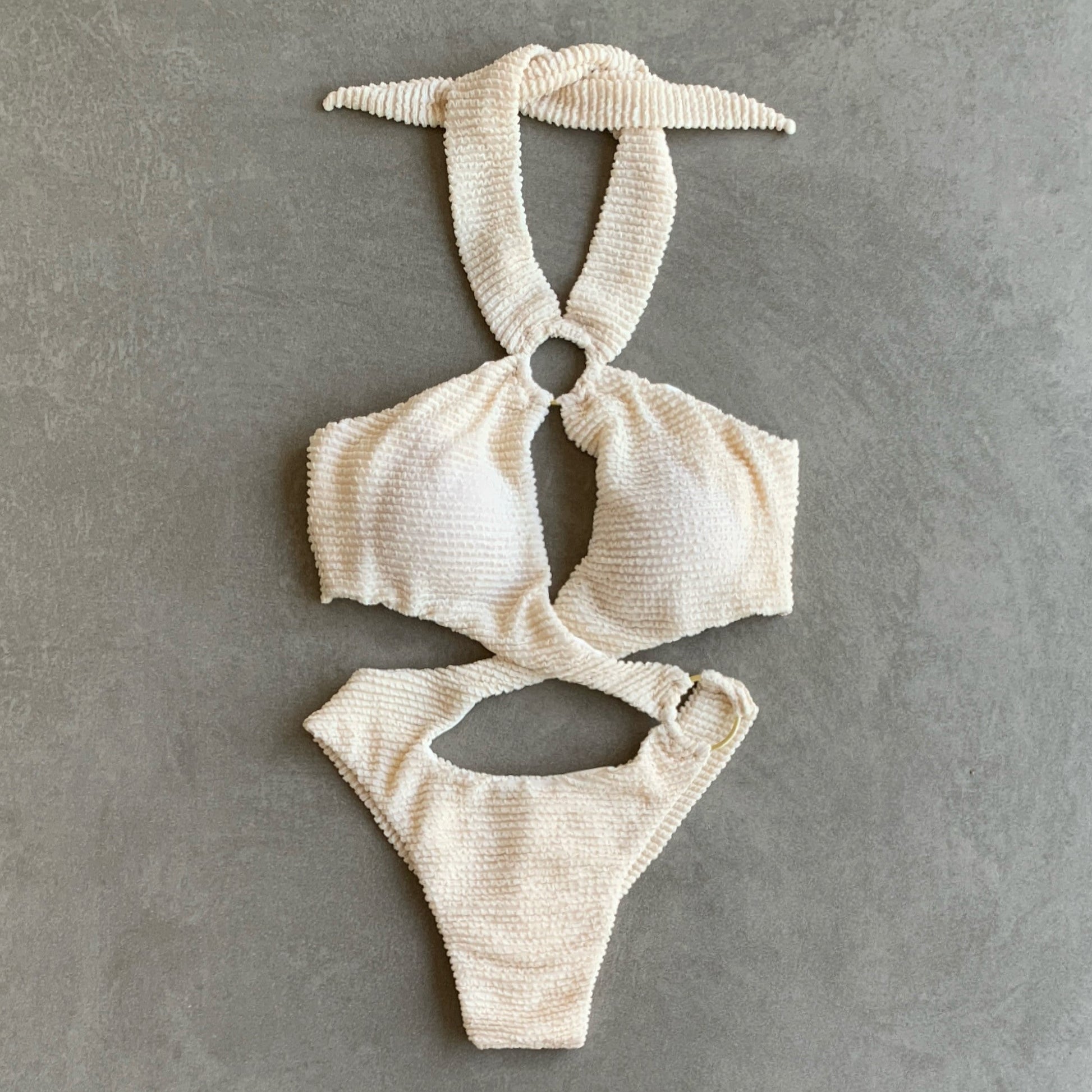 Pearl Textured Julia One Piece Swimwear-0