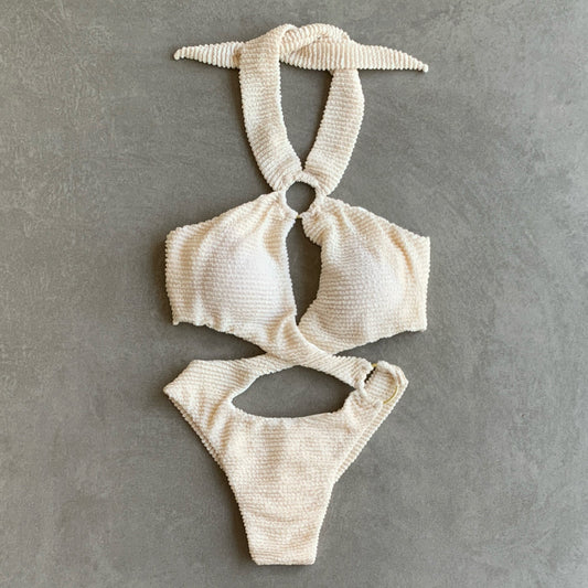 Pearl Textured Julia One Piece Swimwear-0